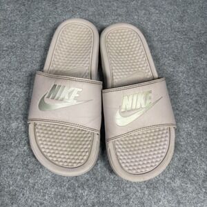 Nike Benassi JDI Slide Sandals 9 Pink Rose Gold Athletic‎ Comfort